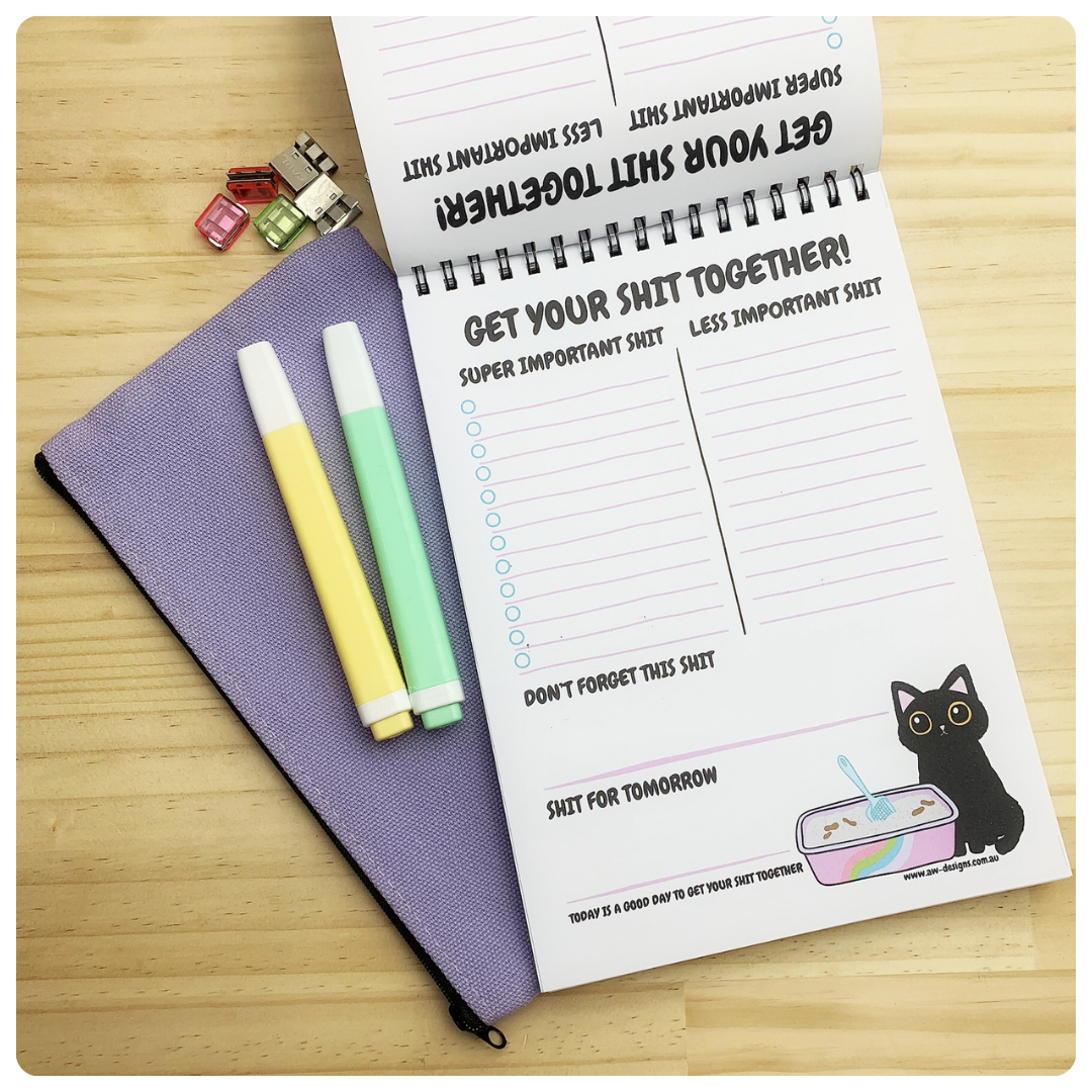 Get Your Shit Together - To Do List Notepad