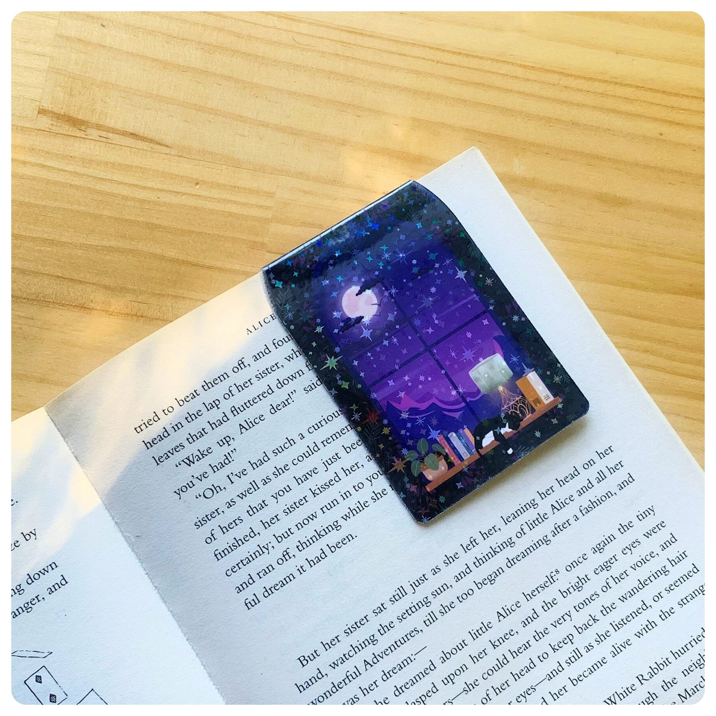 Night Window - Magnetic Bookmark