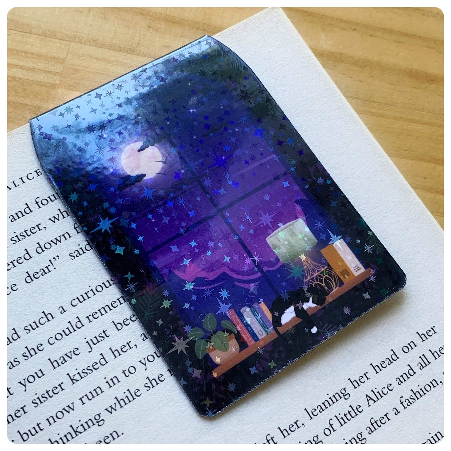 Night Window - Magnetic Bookmark