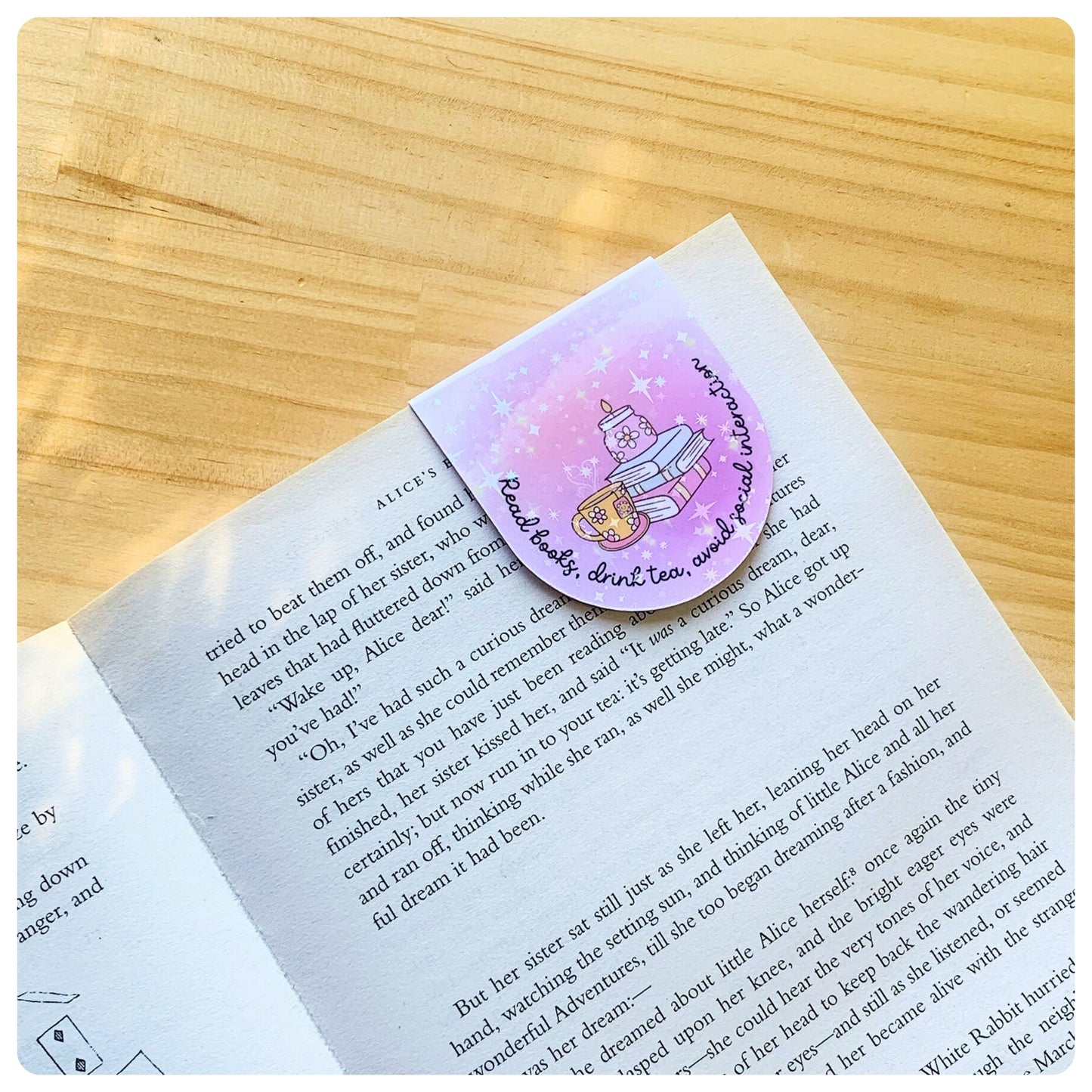 Read Books, Drink Tea, Avoid Social Interaction - Magnetic Bookmark