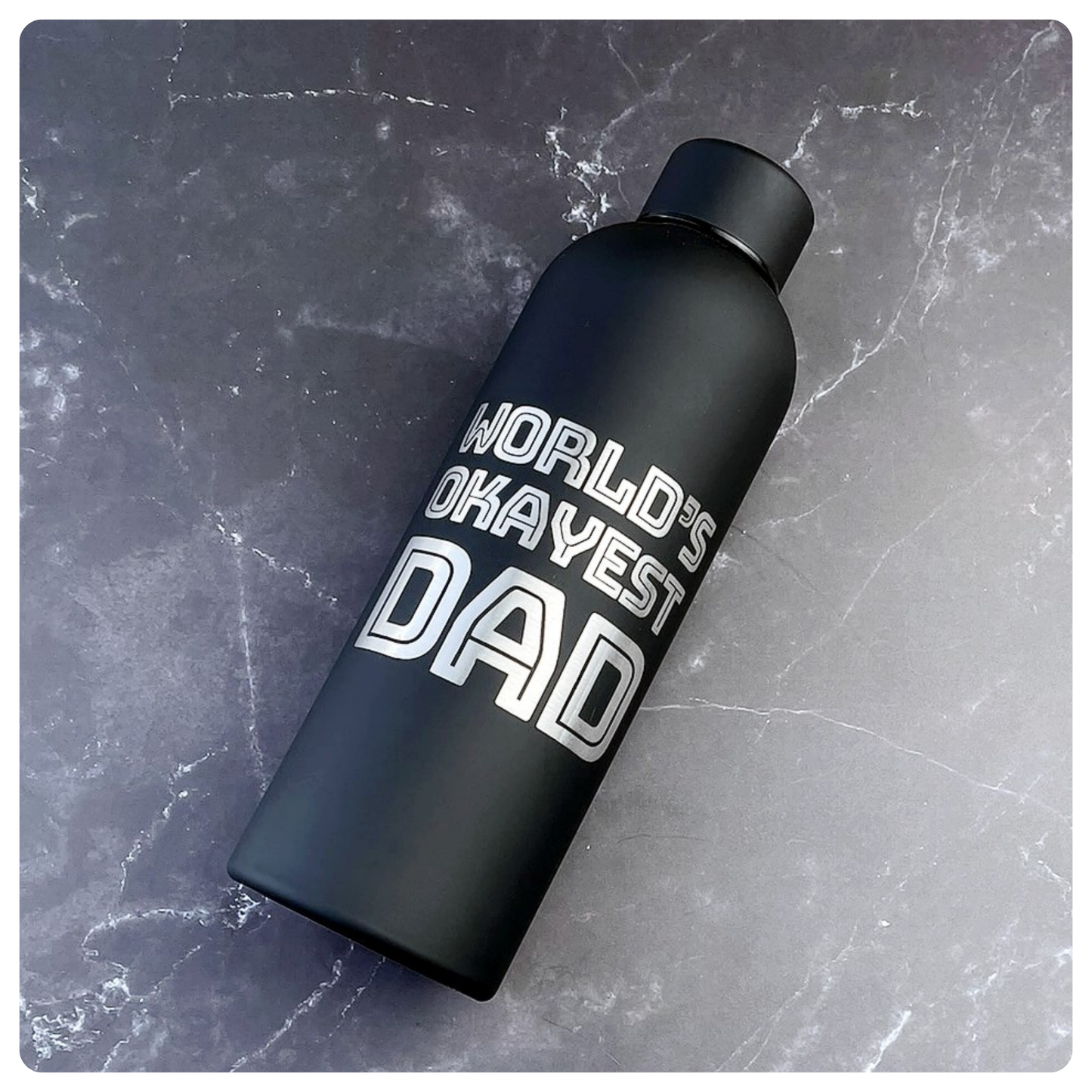 World's Okayest Dad Drink Bottle