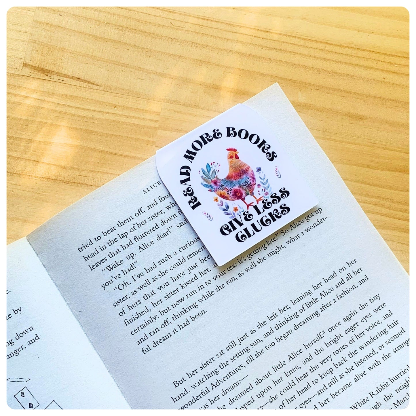Read More Books, Give Less Clucks - Magnetic Bookmark