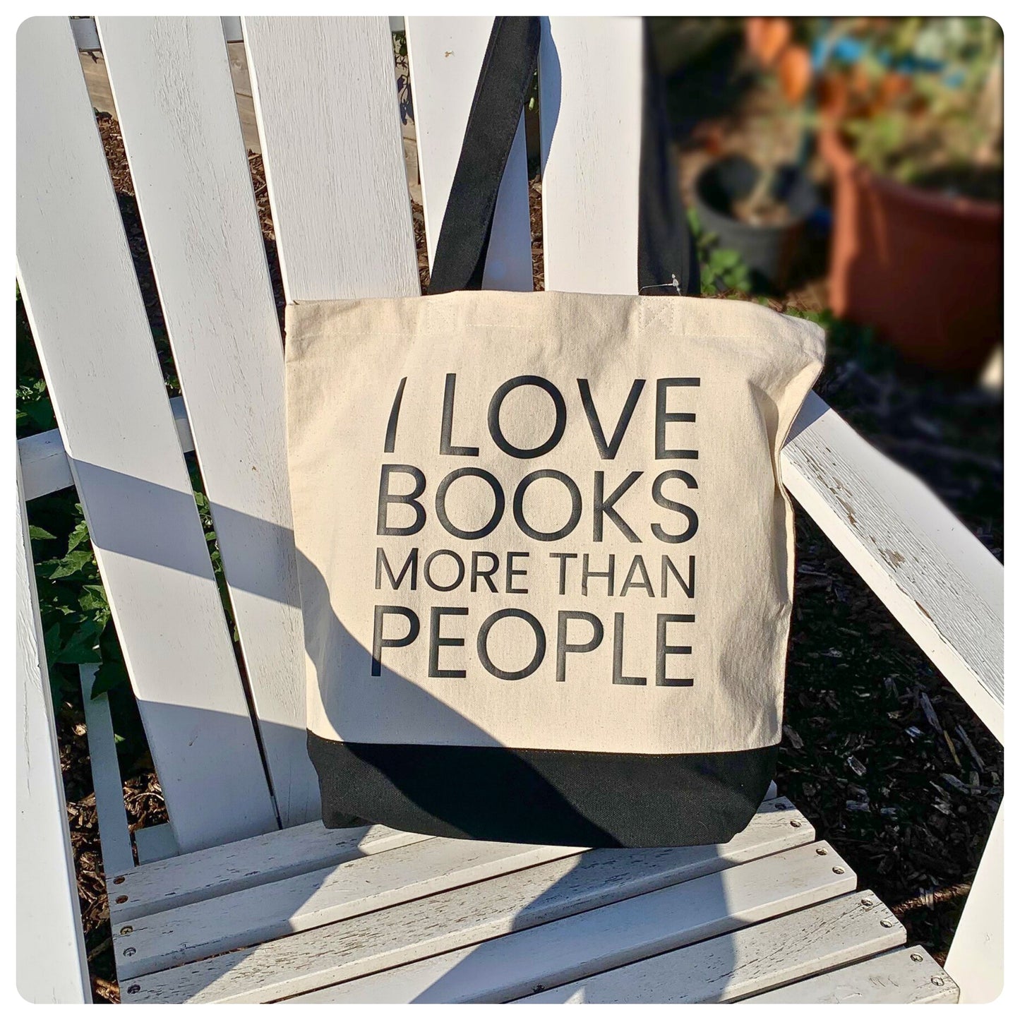 I love books more than people - Tote Bag