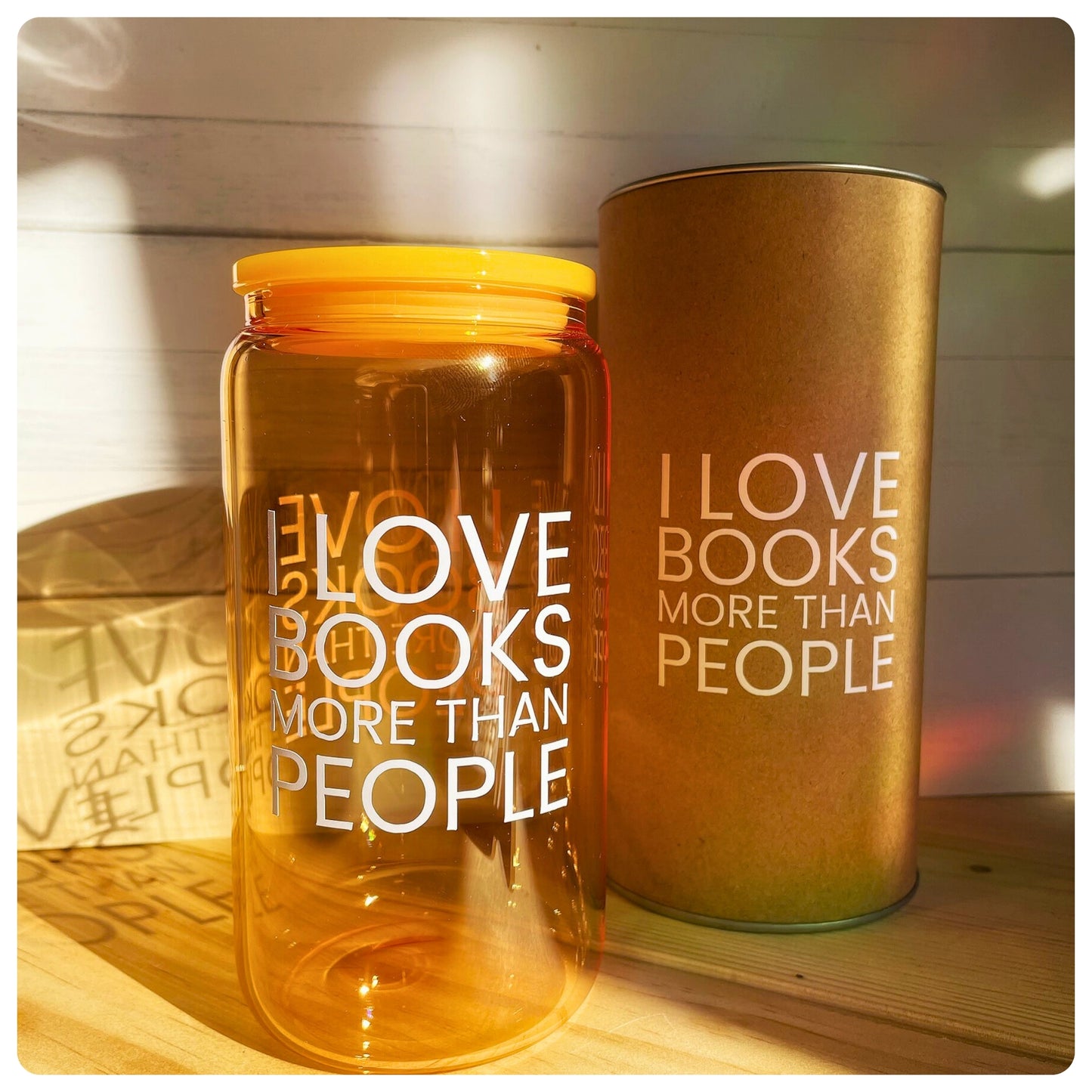 I Love Books More Than People - Glass Tumbler
