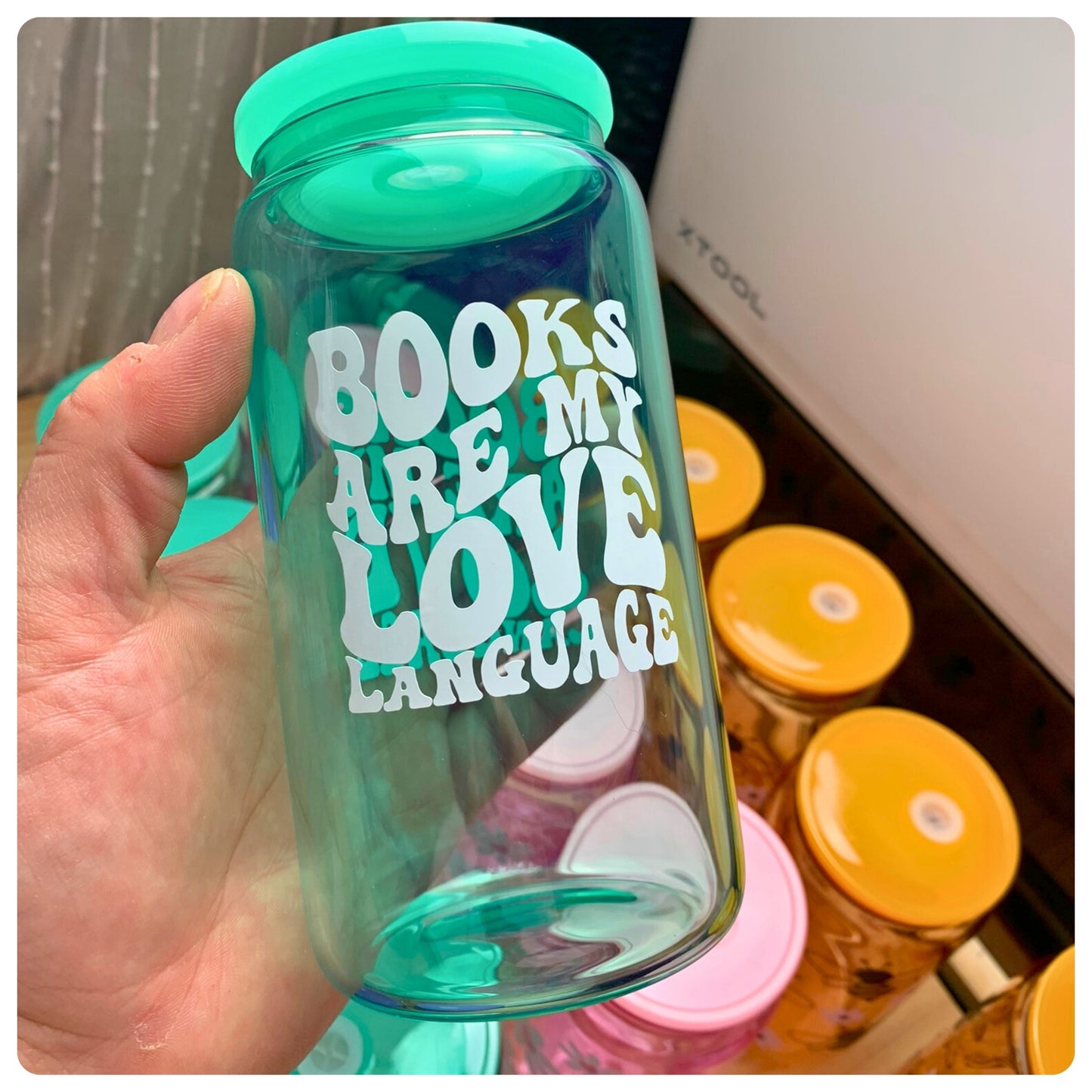 Books Are My Love Language - Glass Tumbler