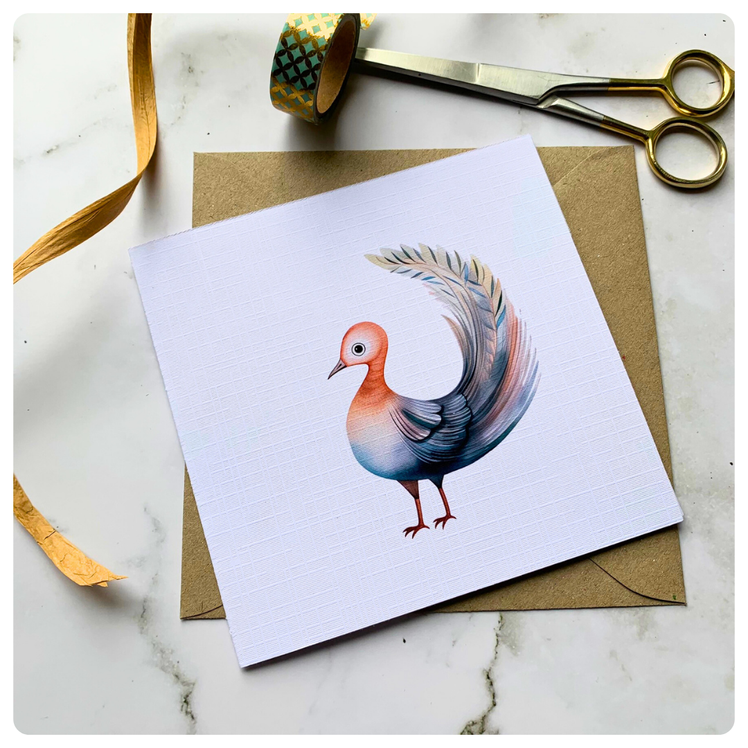 Lyrebird - Greeting Card