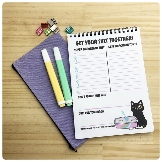 Get Your Shit Together - To Do List Notepad