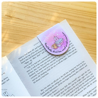 Read Books, Drink Tea, Avoid Social Interaction - Magnetic Bookmark