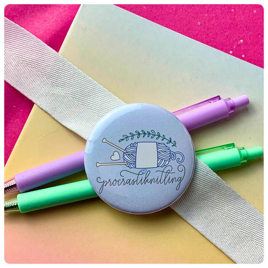 Procrastiknitting - Badge