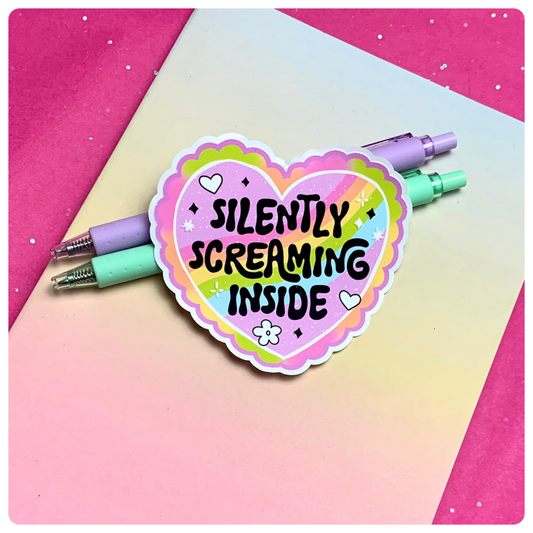 Silently Screaming Inside - Vinyl Sticker