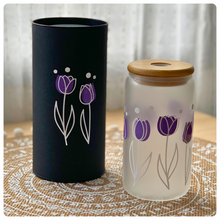 Load image into Gallery viewer, Small Glass Tumbler - Tulips
