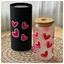 Load image into Gallery viewer, Small Glass Tumbler - Hearts
