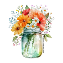 Load image into Gallery viewer, Sticker Tin - Posy Jar
