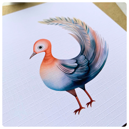 Lyrebird - Greeting Card