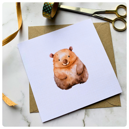 Wombat - Greeting Card