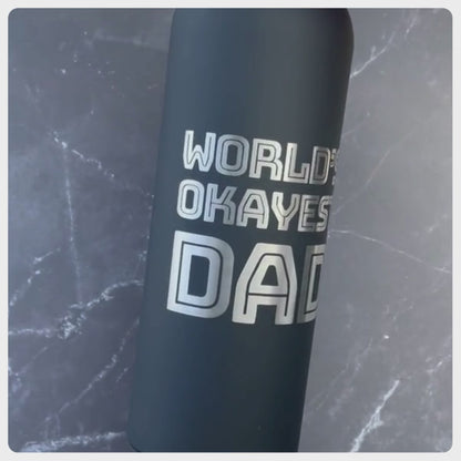 World's Okayest Dad Drink Bottle