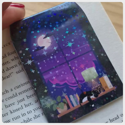 Night Window - Magnetic Bookmark