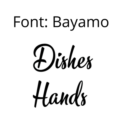 Hands and Dishes -  3pc bottle and tray set