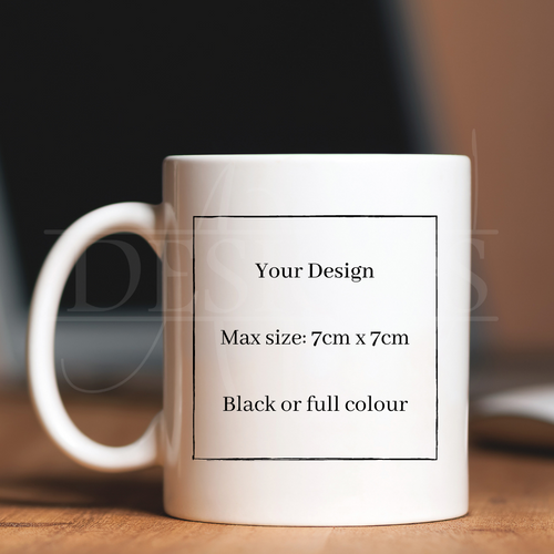 Personalised mug, upload your design, kids drawing, photo mug, personal message, unique to you. 